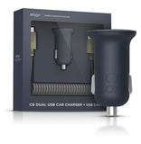 C6 Dual USB Car Charger (USB Cable not included)